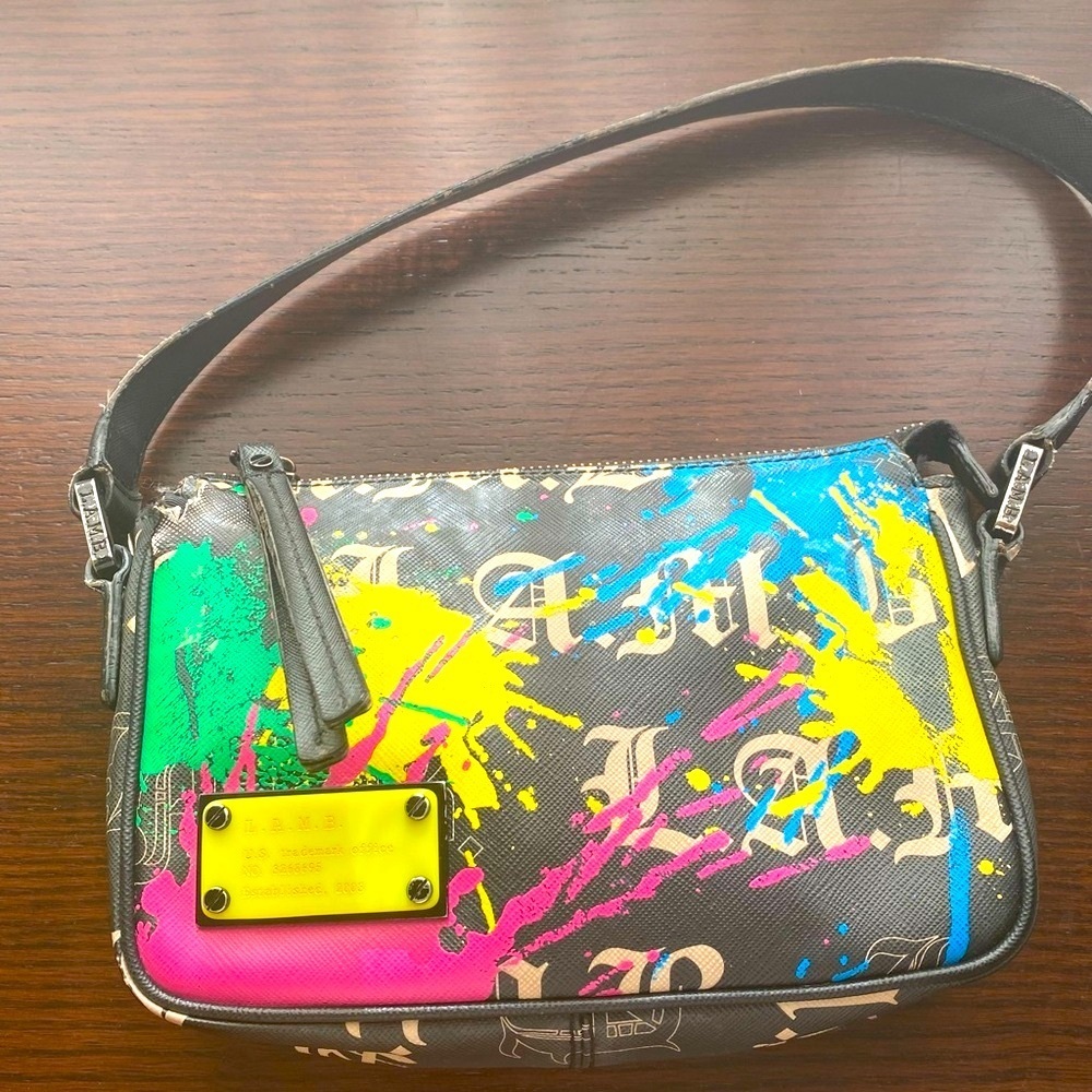 L.A.M.B. By Gwen Stefani Graffiti Demi Bag, Y2k